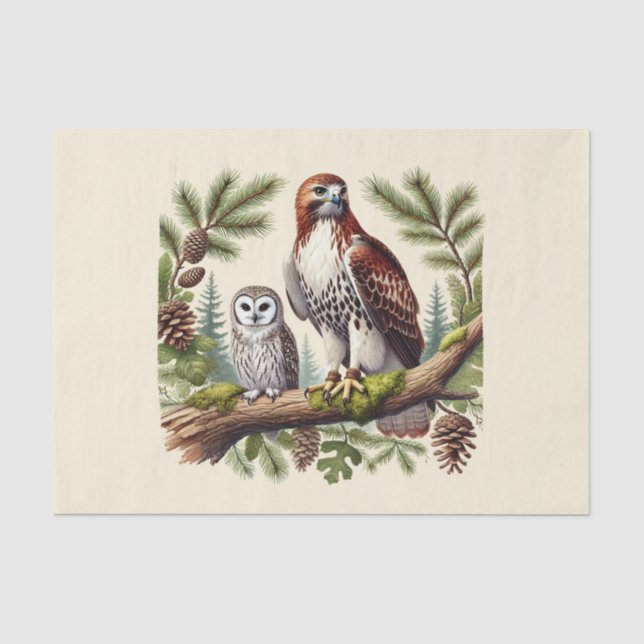 Papier Mousseline Mignonne amoureux des oiseaux découpage (Recto)