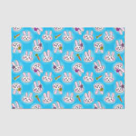 Papier Mousseline Mignonne Motif lapin de Pâques