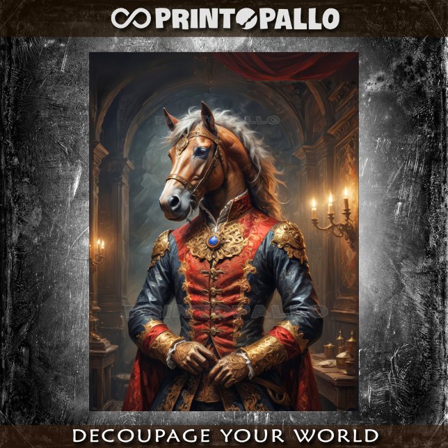 Papier Mousseline Militaire napoléonien habillé noble Horse (Créateur téléchargé)