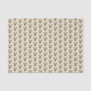 Papier Mousseline Miniature Pinscher Peinture mignonne Chien Art ori