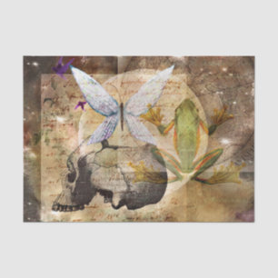 Papier Mousseline Minuit Lune Magique Spell Frog Decoupage
