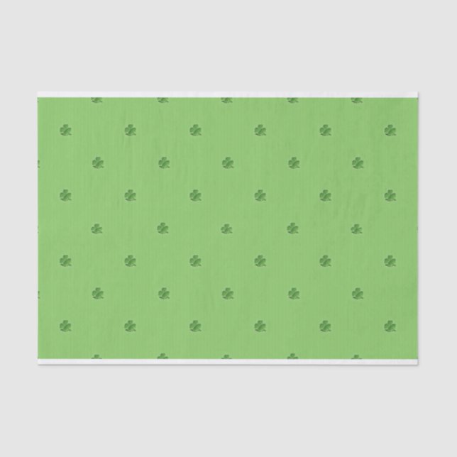Papier Mousseline Minuscule Saint-Patrick Shamrock Imprimer (Recto)