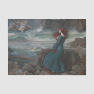 Papier Mousseline Miranda Tempest John William Waterhouse Art