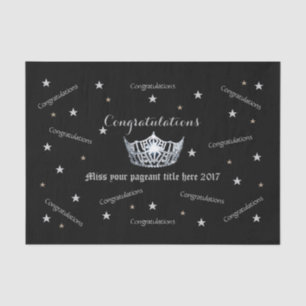 Papier Mousseline Miss America Félicitations Tissue Paper