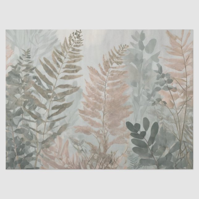Papier Mousseline Misty Forest Elegance tissue paper (Recto)