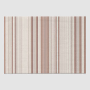 Papier Mousseline Mocha Orange Brown et Crème rayures