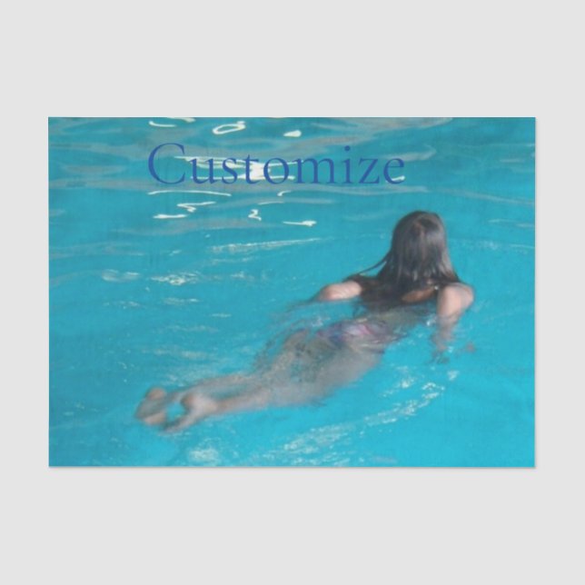 Papier Mousseline Modèle féminin natation Thunder_Cove (Recto)