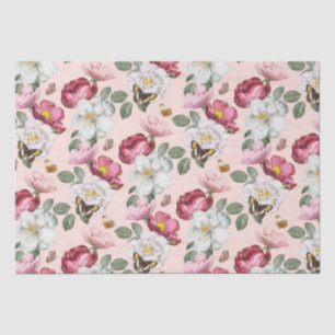 Papier Mousseline Modèle floral