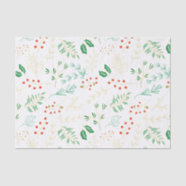 Papier Mousseline Modèle floral classique de Noël