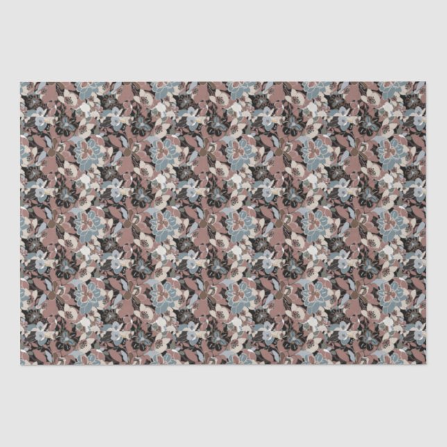 Papier Mousseline Modèle floral de Magnolia (Recto)