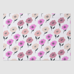 Papier Mousseline Modèle floral dynamique