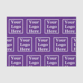 Papier Mousseline Modèle Royal Purple Votre Logo Ici