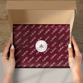 Papier Mousseline Modern Product Packaging Logo Tissue Paper