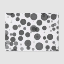 Moderne Bulles de points noirs gris blanc Fête