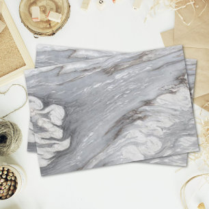 Papier Mousseline moderne chic simple minimaliste marbre blanc gris