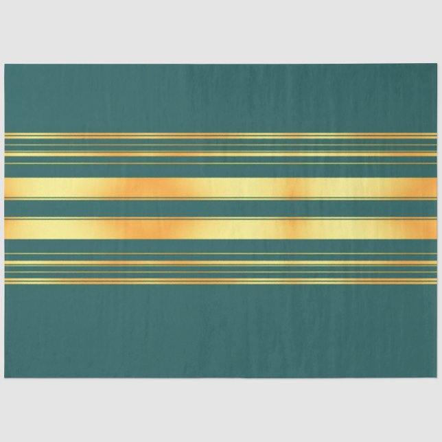 Papier Mousseline Moderne Green Gold Luxury Linen Texture Collection (Recto)