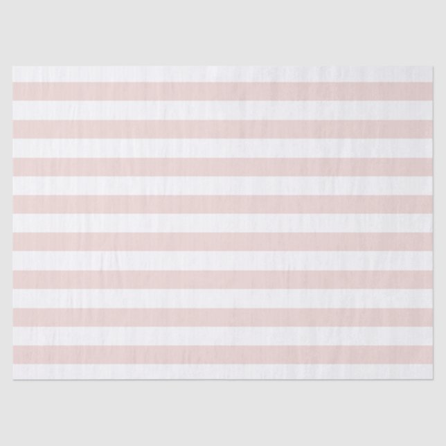 Papier Mousseline Moderne rose rose blanc rayures élégantes girly ch (Recto)