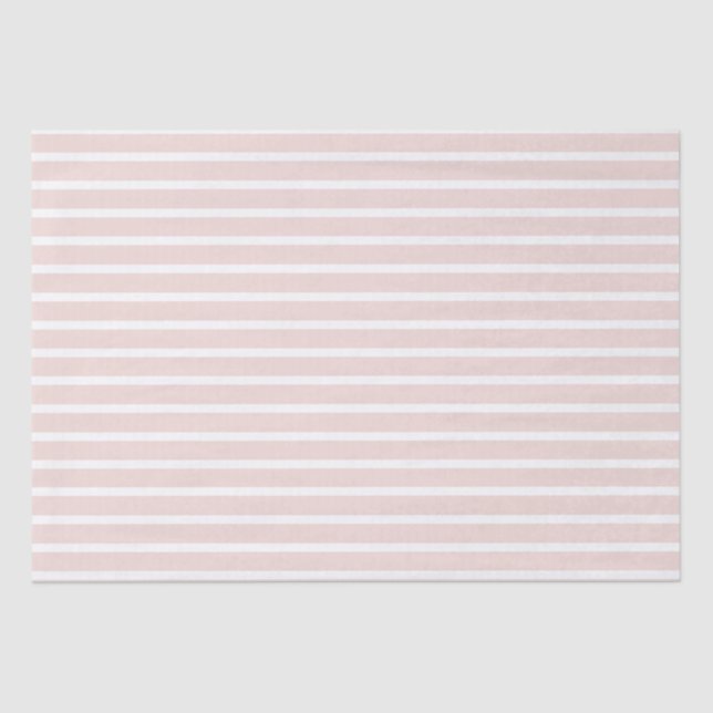 Papier Mousseline Moderne rose vif blanc rayures horizontales chic (Recto)