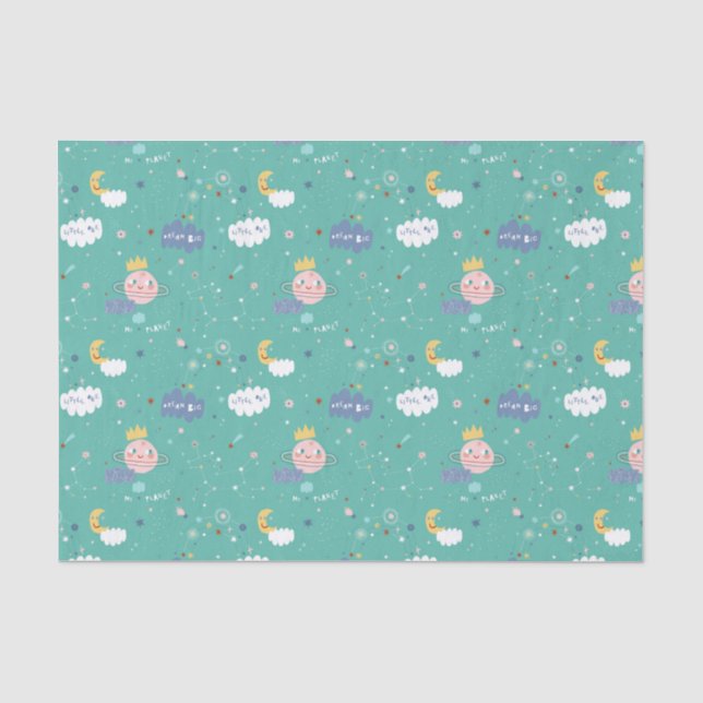 Papier Mousseline Mon rêve planétaire Gros petit Motif (Recto)