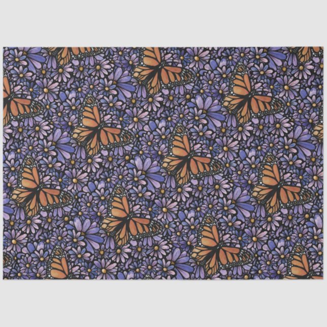 Papier Mousseline Monarch Butterfly                                  (Recto)