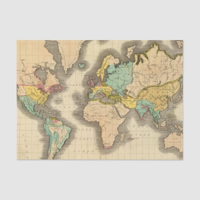Papier Mousseline Monde 6 (Recto)