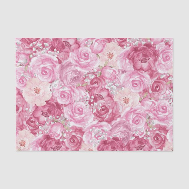 Papier Mousseline Monde des roses (Recto)