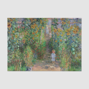Papier Mousseline Monet Garden Vetheuil Impressionim Peinture