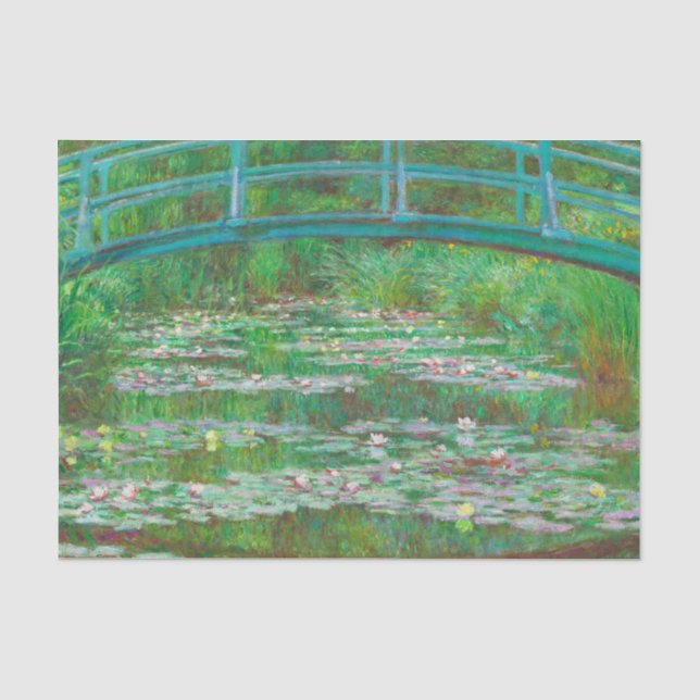 Papier Mousseline Monet Le Pont Japonais (Recto)