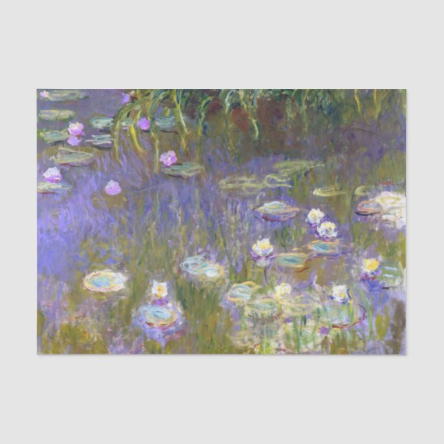 Papier Mousseline Monet Water Lilies Fine Art (1922) (Recto)