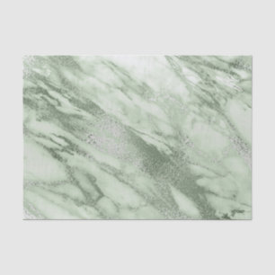 Papier Mousseline Monnaie Vert Gris Pastel Marbre Métallique Pierre