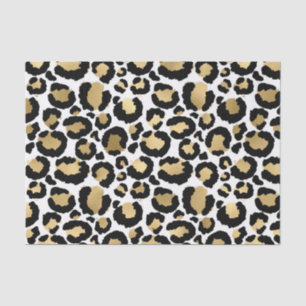 Papier Mousseline Monochromatic Leopard Spots Wild Glam À la mode