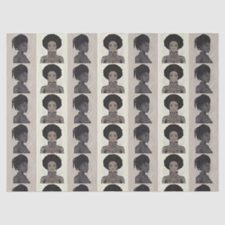 Papier Mousseline Monochrome Afrofuturist Queens