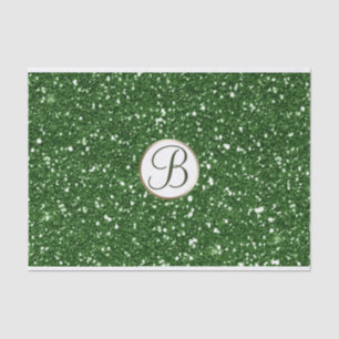 Papier Mousseline Monogramme à étincelles de Parties scintillant ver