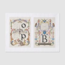 Monogramme calligraphie découpage