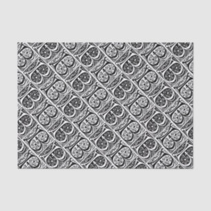 Papier Mousseline Monogramme de la lettre lumineux par manuscrit