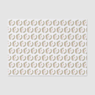 Papier Mousseline Monogramme du champignon boisé