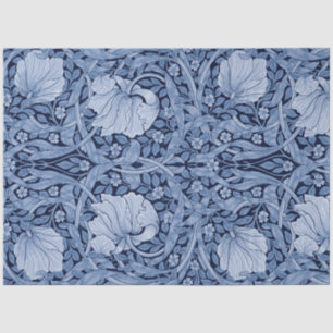 Papier Mousseline Monotone bleu Pimpernel, William Morris