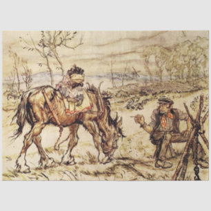 Papier Mousseline Monsieur Toad et la Gitane par Arthur Rackham