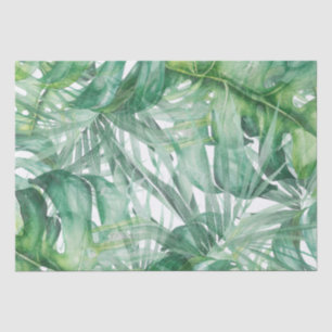 Papier Mousseline Monstera Feuille Tropical