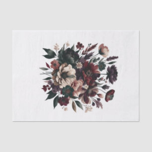 Papier Mousseline Moody Rustic Garden Florals Mariage bohémien
