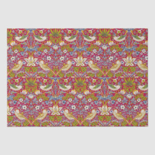 Papier Mousseline Morris Red Arrière - plan Strawberry Thief Motif