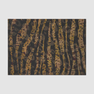 Papier Mousseline Mosaïque Chic Élégant Safari Glamour Imprimé de Fê
