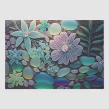 Mosaïque de Fleur de Verre Pastel Beach