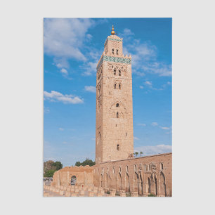 Papier Mousseline Mosquée Koutoubia - Marrakech, Maroc