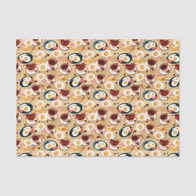 Papier Mousseline Motif 3 de petit déjeuner (Recto)
