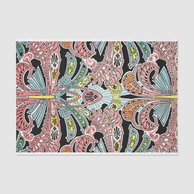 Papier Mousseline Motif #8 de Nouveau d'art (Recto)