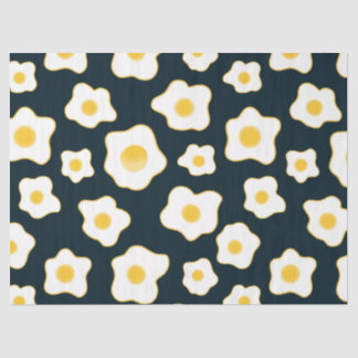 Papier Mousseline Motif à fleurs aux oeufs frits mignons