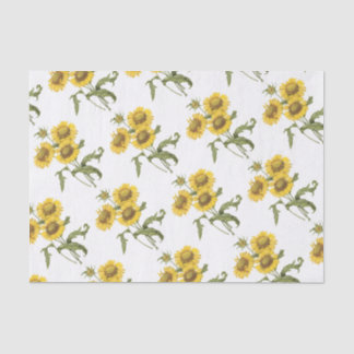 Papier Mousseline Motif à fleurs ouvertes