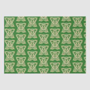 Papier Mousseline Motif à papillon celte en or complexe