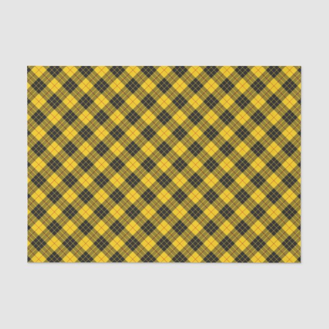 Papier Mousseline Motif à patinage Tartan écossais de MacLeod Clan (Recto)